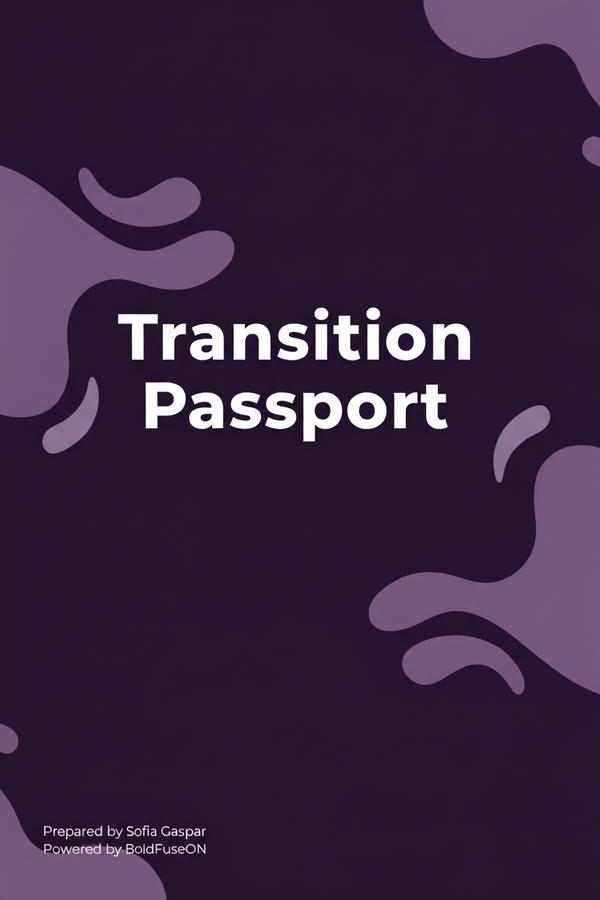 Transition Passport Cover